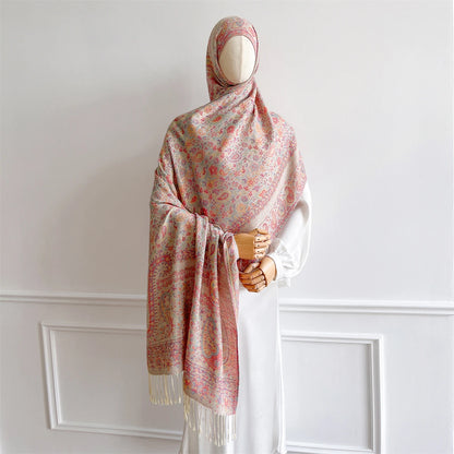 Luxury Winter Scarf Women Cashmere Warm Pashmina Brand Foulard Female Shawls Wraps Thick Soft Bufanda Poncho Scarves Stole 2025