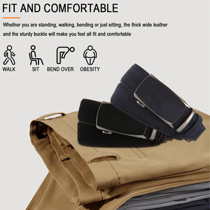 Men Leather Belt Automatic Buckle High Quality Male Leather Strap Luxury Jeans for Men Men Accessori