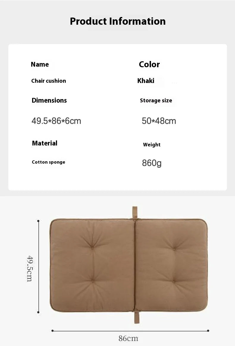 Lohascamping Camping Winter Chair Cover Seat Cushion 5CM Thick Camping Warm Chair Cusion Pads Relaxation Comfortable Chair Cush