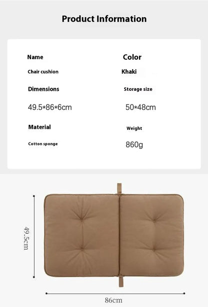 Lohascamping Camping Winter Chair Cover Seat Cushion 5CM Thick Camping Warm Chair Cusion Pads Relaxation Comfortable Chair Cush