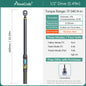 MOVECRAB Series Digital Torque Wrench 1.5-340N.m 2% Accuracy Preset Values with Buzzer, LED Flash & HandleVibration Notification