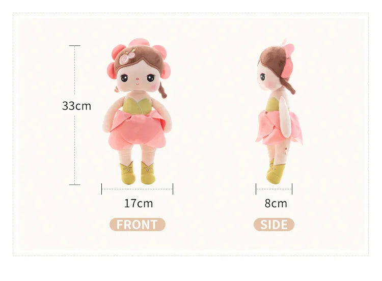 Metoo Doll  plushie kawaii Flower Fairy Angela Plush Toys Pillow Cartoon Decoration Gift For Kids Friends
