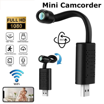 WIFI Mini Camera Portable1080P HD USB Wireless Night Vision Motion Detection Surveillance Micro Cam Remote Monitoring