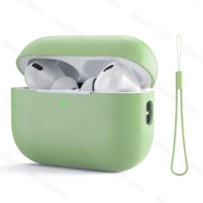 Dla AirPods Pro 2 Etui Płynny Silikon Pokrowiec Na AirPods 3 Pro 2 Etui Miękkie Słuchawki Ochronne Funda dla AirPod Pro 2 Pro2 Pokrowiec