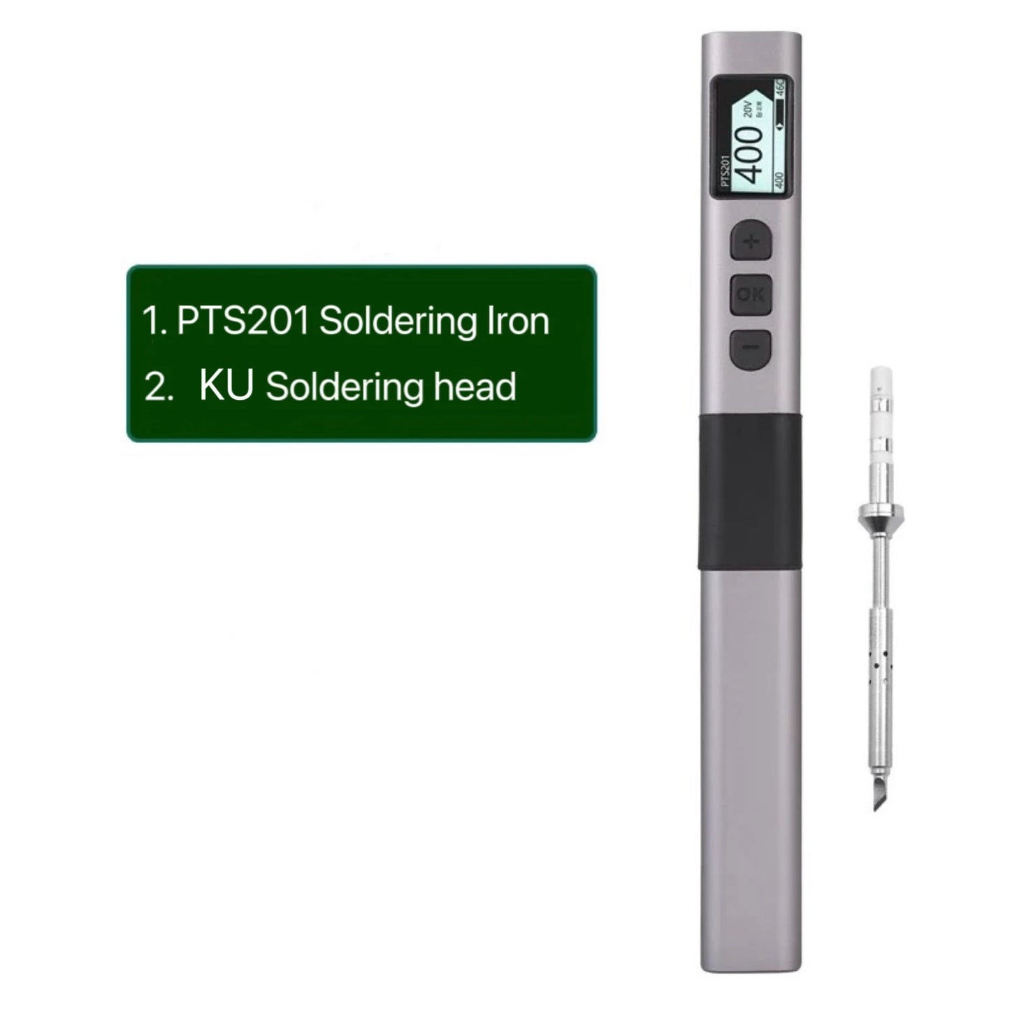 PTS201 PD 100W Soldering Iron Portable Solder Station PID Temperature Control for Electronic DIY Repair