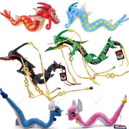 Hot Sale Pokemon Plush Toy Mega Rayquaza Gyarados Dragonair Mimikyu Lucario Horsea Charizard Soft Stuffed Peluche Kids Xmas Gift