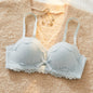YEMOMO Lace Sexy Bra Set Padded Push Up Small Bust Lift Shaping Half Cup Concealed Bottom Intimate Underwear Set for Women  S-XL