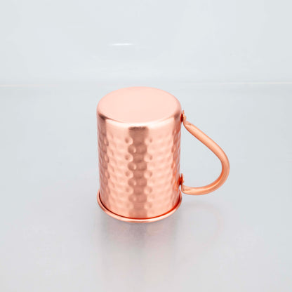 400ml Vintage Pure Copper Cup, Thickened Hammer Texture 100% Copper Breakfast Milk Coffee Mug, Handcrafted Tea Tumbler Drinkware