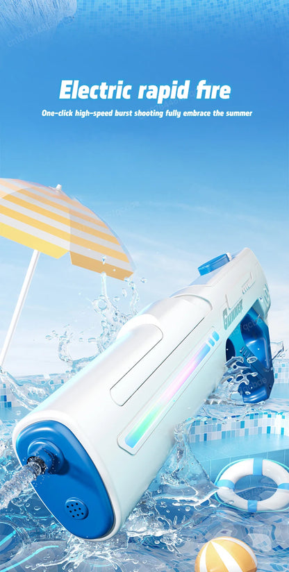 2026 New Pulse Electric Water Gun Fully Automatic Large Capacity Continuous Shooting Children's Beach Water Gun Party Toy