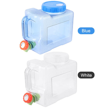 15-3L Portable Water Container with Spigot Water Storage Carrier Water Storage Container for Outdoor Camping Picnic Water Bottle