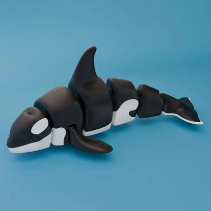 3D Printed Articulated Shark Toy for Decoration Toy Executive Decor for Office Stress Relief Toy