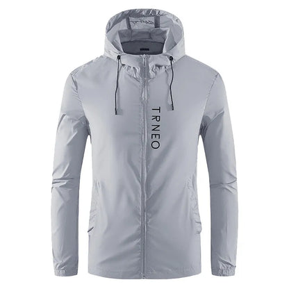Outdoor Fashion Thin Sports Coat Men Mountain Climbing, Travel, Fishing, Camping, Waterproof Sun-protective Hooded Skin Clothing