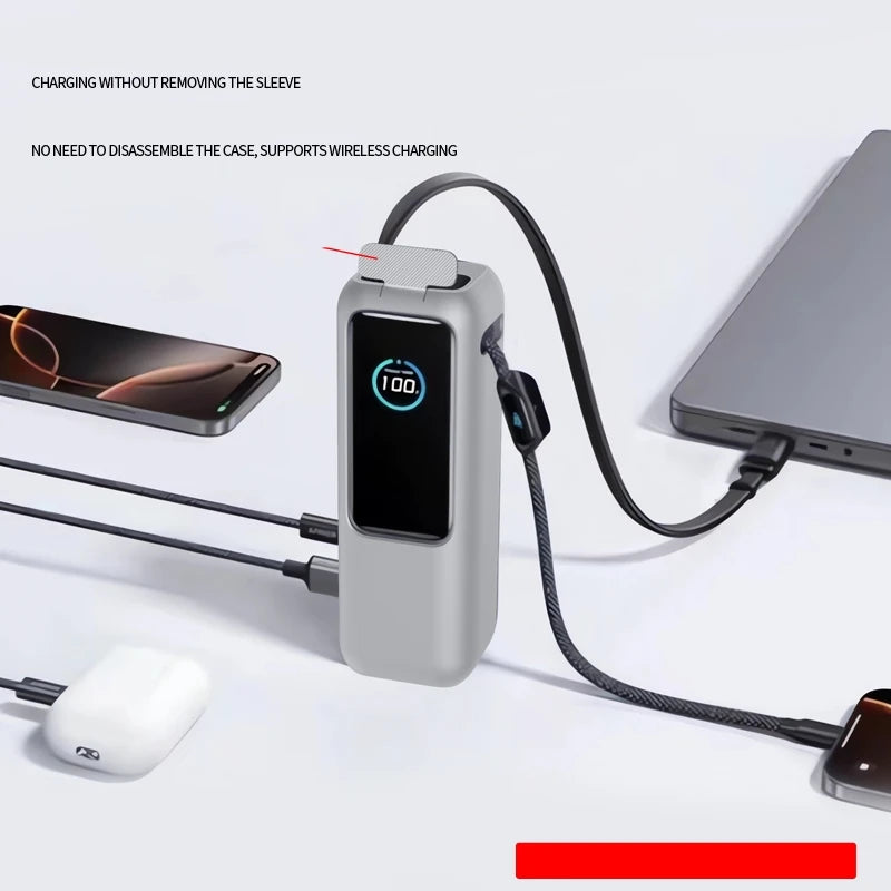 Silicone Case for Anker Zolo 25000mAh 165W Power Bank Protective Case Portable Travel Carrying Case