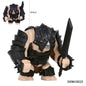 Giant Troll Monster 20Pcs Armored Orc Infantry Figures Medieval Army Building Bricks, Removable Shield Scene Collectible Toy﻿﻿