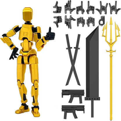3D Printed Movable Shapeshift Robot Action Figuras 3rd Generation Lucky 13 Figure Toys Dummy DIY Mannequin Decompression Toys