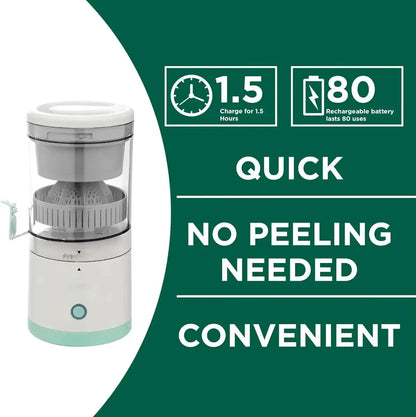 Portable Juicer Extractor Fully Automatic Fruit Household Juicer Automatic Orange Lemon Juice USB Charge Extractor Extruder
