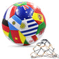 Flag Printed Soccer Ball Official Size 5 Soccer Match Ball Outdoor Match Game Football Pvc 2.7Thickened Team Training Footy Ball