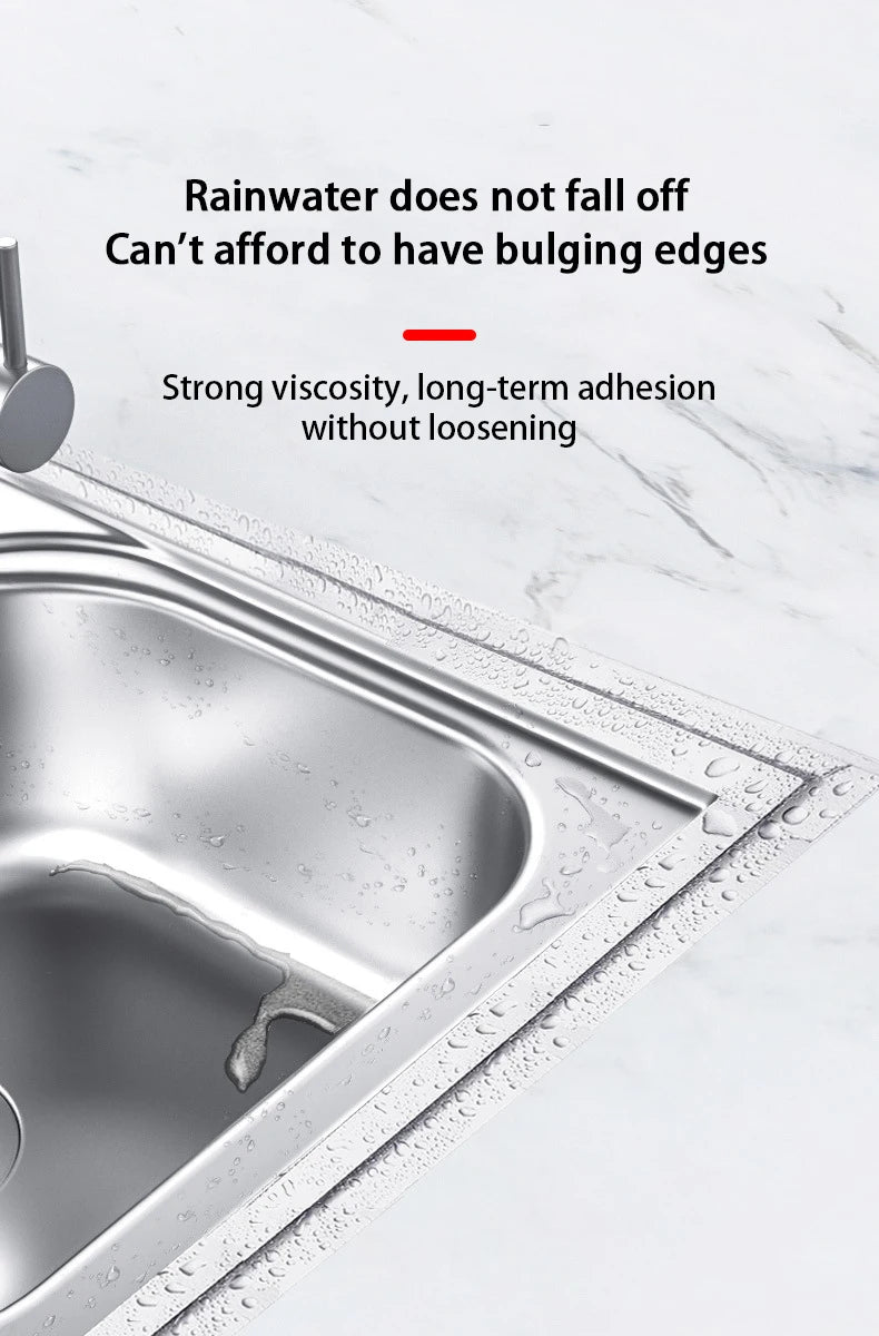 Kitchen Aluminum Foil High-Temperature Tape Cooktop Self-Adhesive Greaseproof Stickers Moisture-Proof Mildew Waterproof Seam Sea