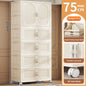 Foldable Baby Closet Plastic Infant Wardrobe Children's Clothing Storage Cabinet for Home Bedroom No Installation Needed
