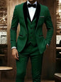 New Men's 3 Piece Suit Business Formal Set, Groom & Groomsman Wedding Suit, Elegant Prom & Party Outfit