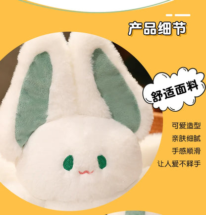 25-55cm Lovely Bat Plush Toy Lovely Flying Bat Rabbit Plushie  Long Tail Pink & Black Bat Rabbit Stuffed Dolls Birthday Gifts