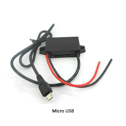 12V 24V 36V 48V Buck 5V 3A Charging Converter DC-DC Step Down Converter for Battery With Multi Types USB Jack Female USB