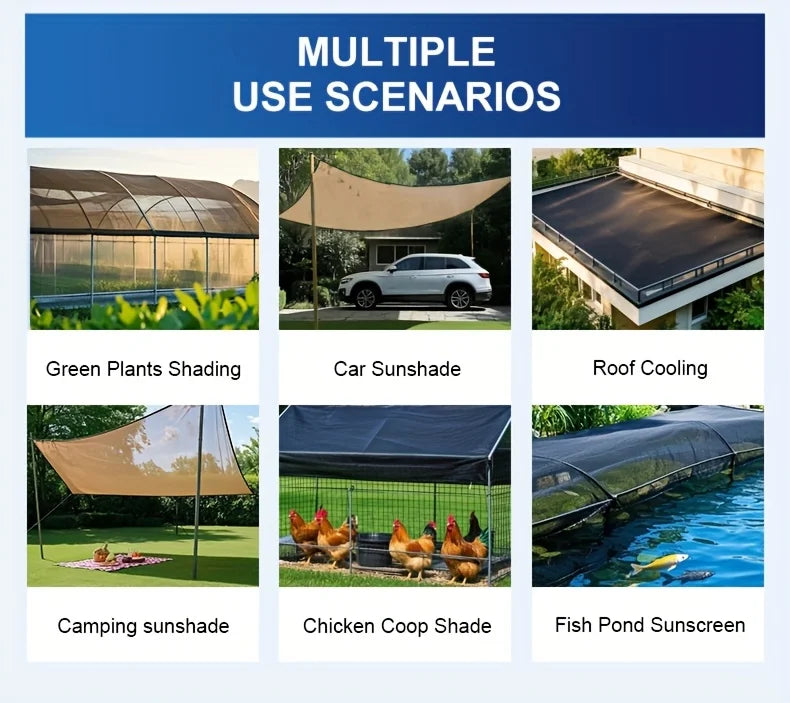 Garden Shade Cloth with Grommets Shade Cloth Sun Shade Fabric Shade Cover for Patio Garden Pergola Shade Cover Canopy Greenhouse