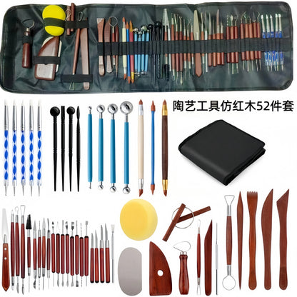 Pottery Clay Sculpting Tools Kit  Ceramic Wax Clays Carving Tools for Art Craft Pottery Sculpting Modeling Tool Set