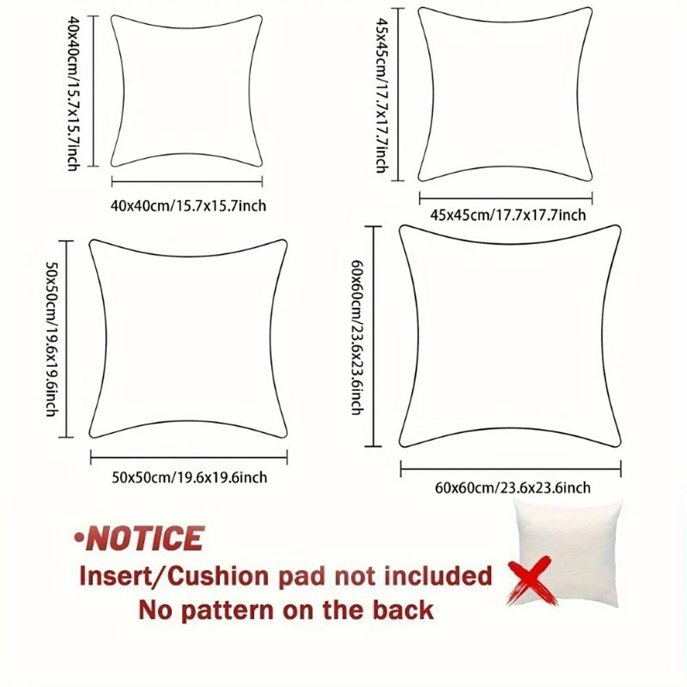 4 PCS Outdoor pillow cover  Coastal Boho Outdoor Throw Pillow Covers , Very suitable for decorating balconies and courtyards.
