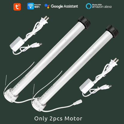 Tuya WiFi Mini Motorize Roller Blind Motor Smart life App Shutter Shade Engine For 38mm Tube Voice Smart Control Home Automation