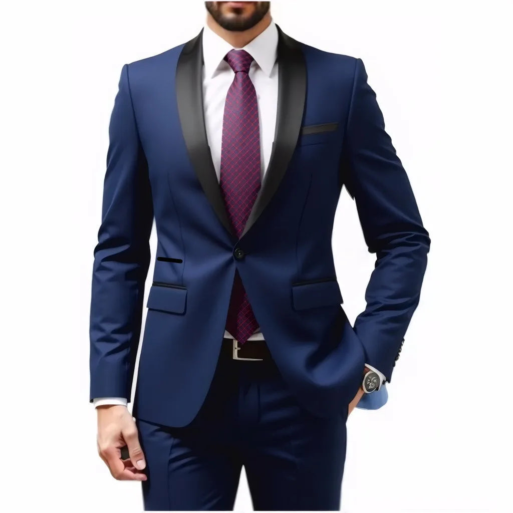 Groom Weddingpiece Suit for Men Middle-aged Blazer Formal Party Dress Tailor-made Outfit Men