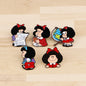 5pcs Cute Girl Enamel Pin Set Cartoon Badges on Backpack Women's Brooches Hat Lapel Pins Cosplay Accessories Toys Gifts