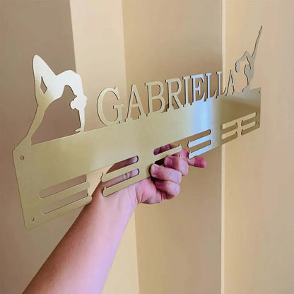 Custom Gymnastics Metal Medal Display Rack, Valentines Gift, for Room Decor, Suitable for Basketball, Football Exercise