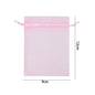 100/10pcs Multi-size Organza Bags Transparent Mesh Jewelry Candy Pouches Wedding Party Baby Shower Gift Drawstring Packaging Bag