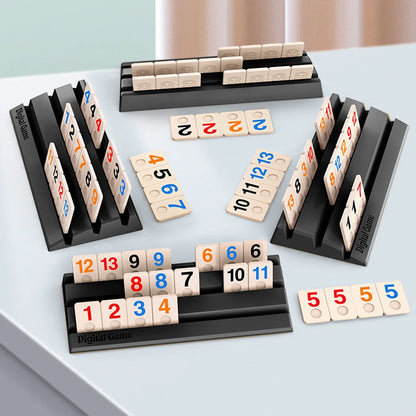 112pcs Cards, Deluxe Portable Travel Game Set - Classic Block Cards, Mini Mahjong, Fun Tabletop Game, Suitable for 2-4 Players