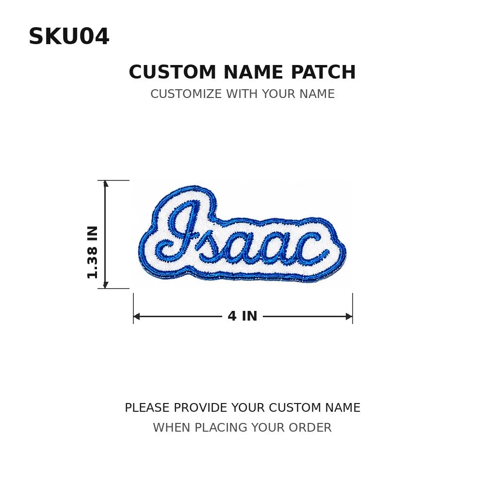 Customized Text Iron‑On Name Embroidered Patch Personalized Letter Applique Badge for Clothes Backpack Hat DIY Accessory