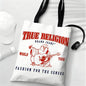 True Religion Storage Bags Lightweight Eco Friendly Fashionable Multi Purpose Large Capacity Canvas Shoulder Tote