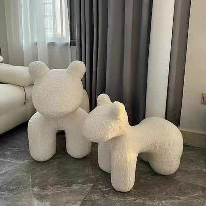 Modern creative single sofa ornament gift living room chairs Design Relaxing chair home furniture lint Pony stool chair