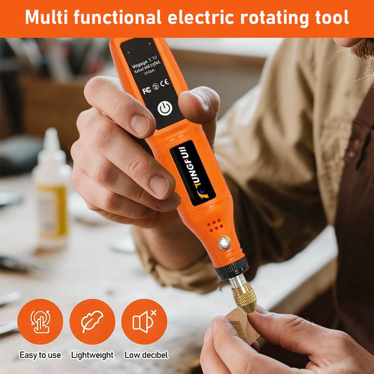 Mini Electric Rotary Tool 16000RPM USB Charging Power Tool Set 3.7V Lithium-Ion Battery Cordless Drill Pen for DIY Craft
