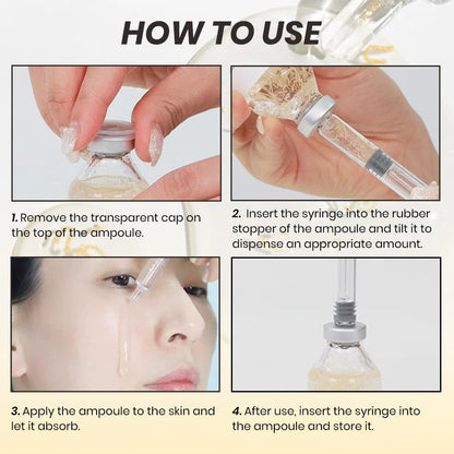 Collagen Peptide Anti-Aging Ampoule | Silk Protein Serum For Skin Tightening & Elasticity Boost
