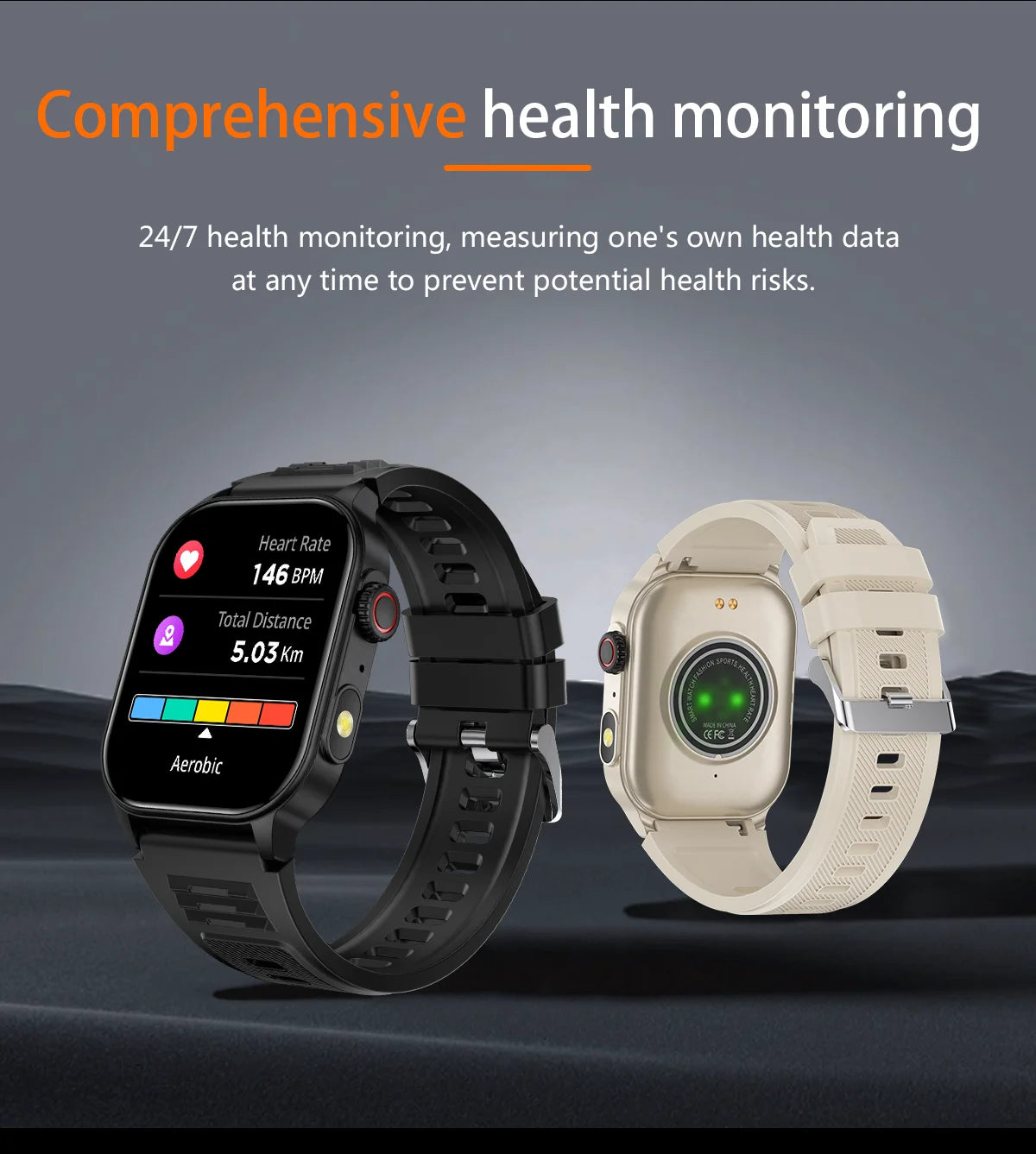 LIGE 2.01" HD Wyświetlacz Smartwatch dla Mężczyzn Kobiet Monitor Zdrowia Zegarki Sportowe Fitness AI Głos Rozmowy Bluetooth Męski Smartwatch Nowość