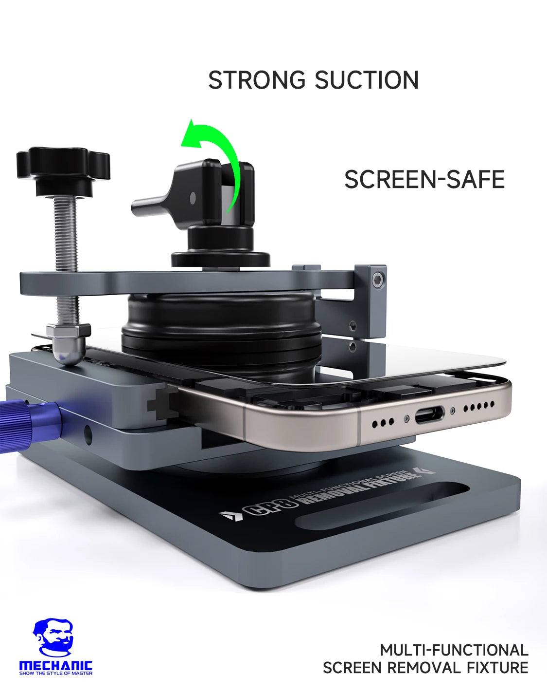 MECHANIC CP8 360° Rotating Screen Removal Fixture Universal Phone LCD Back Cover Separator Clamp Mobile Repair Fixture Tool