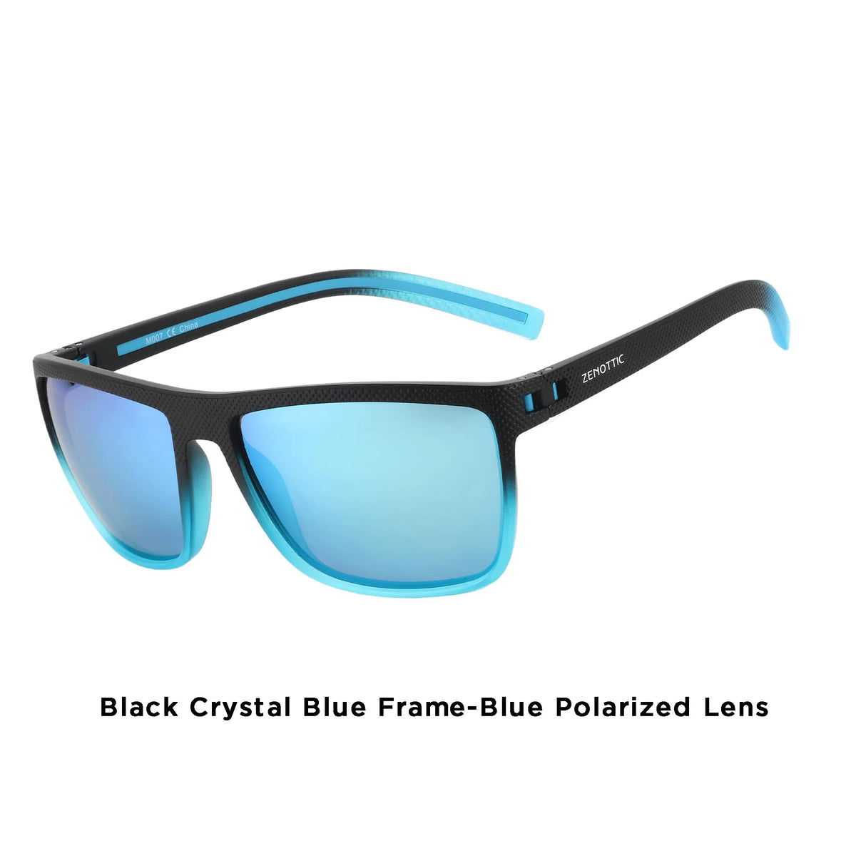 ZENOTTIC Retro Polarized Sunglasses for Men Lightweight TR90 Frame UV400 Protection Square Sun Glasses Night Vision Goggles