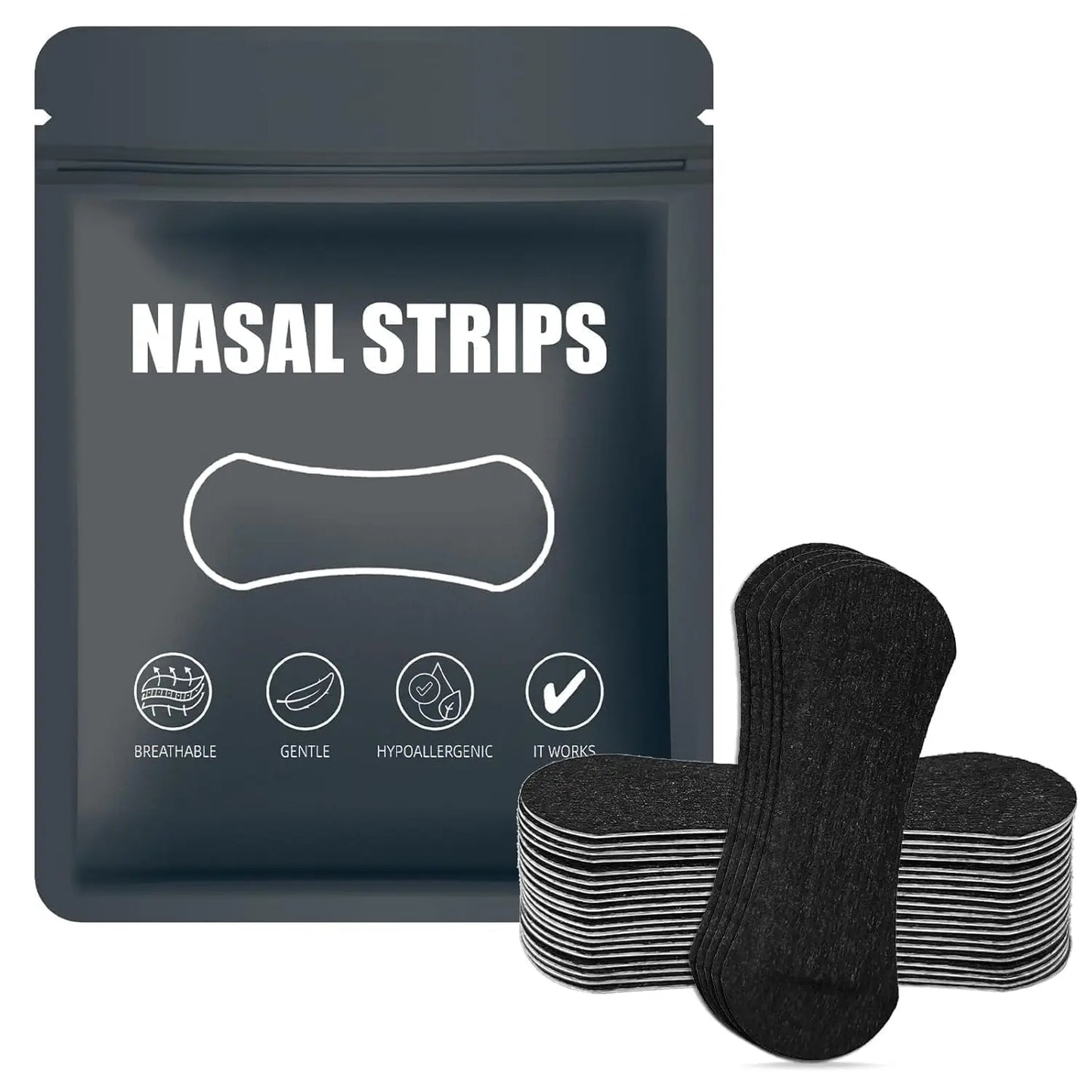 2 in 1 Anti Snoring Nose Strips for Breathing, Anti Snoring Mouth Tape, Expansion Nasal Improved Sleeping Snoring Relief