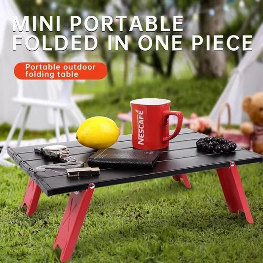 Seasonal Clearance Ultralight Foldable Camping Table, Portable Mini Aluminum Table for Beach, Garden Party, Hiking &Outdoor Trip