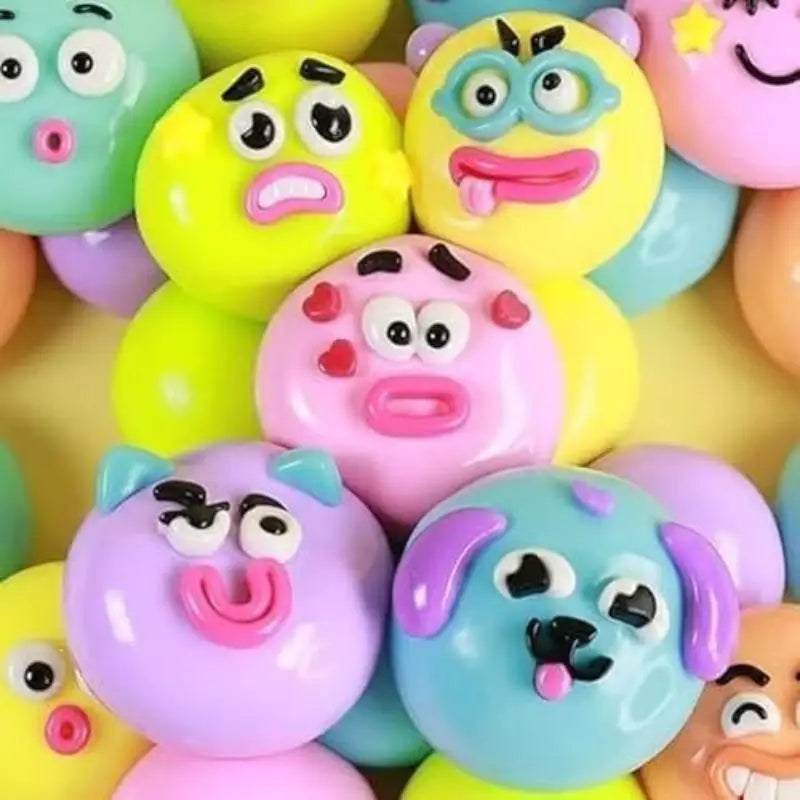 New-1Pcs Soft Moldable Cute Slow Rise Squeeze Toys New Smushers Curiosities Dog Face Swap Toy Relaxing Sensory