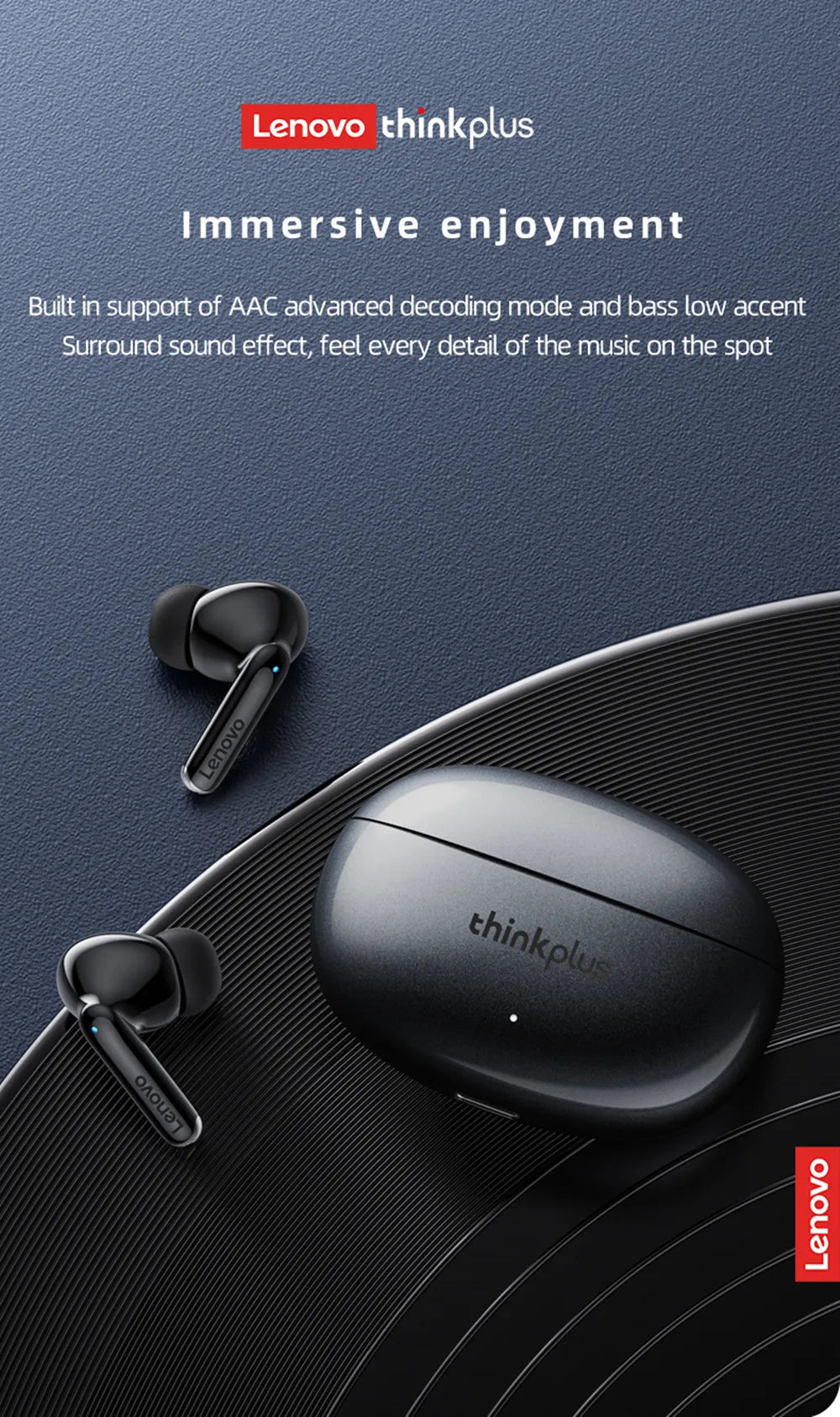 Oryginalne słuchawki Lenovo XT88 TWS bezprzewodowe Bluetooth 5.3 podwójny mikrofon Stereo redukcja szumów bas HIFI sterowanie dotykowe douszne