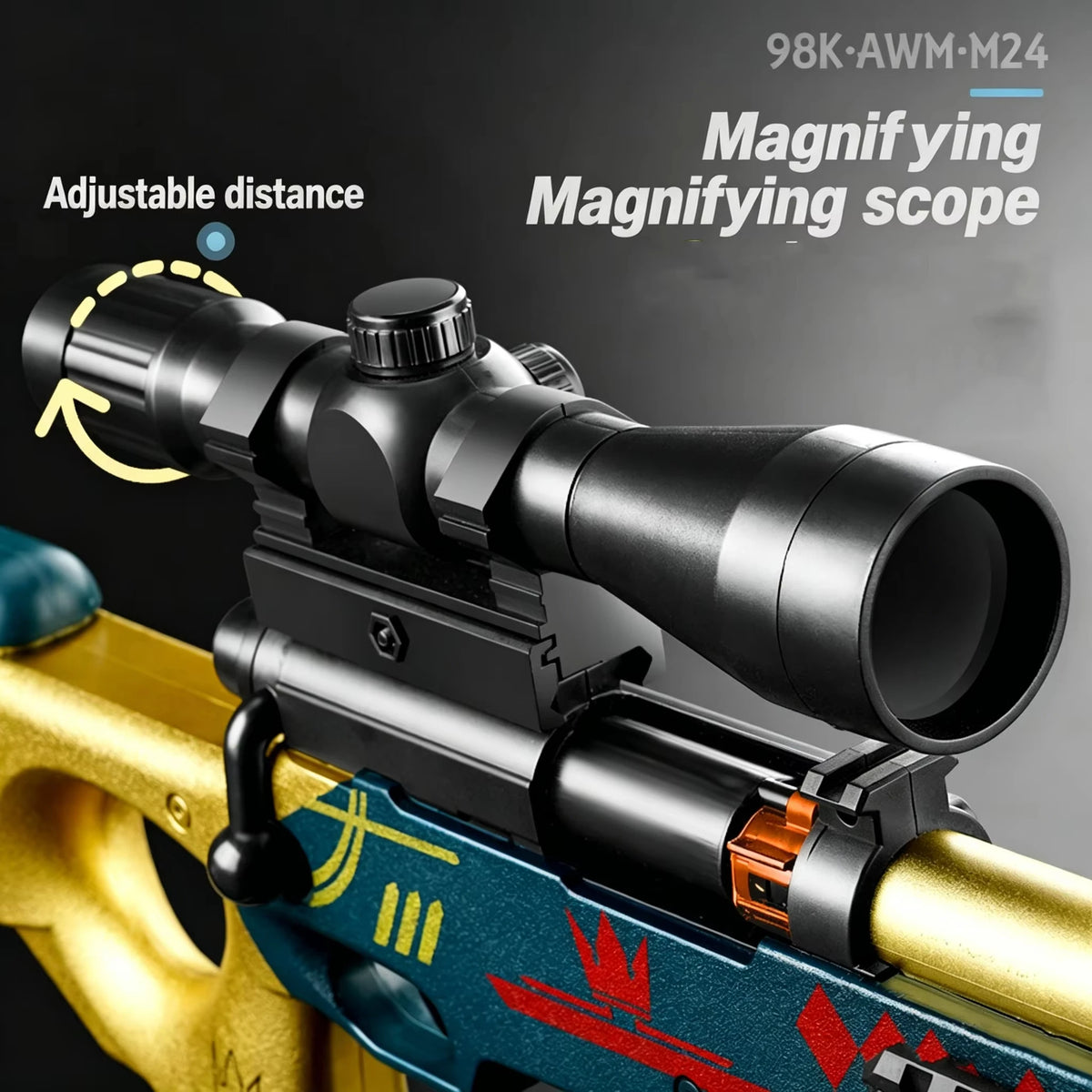 130cm Large Kar98k Soft Bullet Gun, Capable Of Firing Soft Bullets, Throwing Toy Soft Bullet Gun, Birthday Gift Toy Gun Model