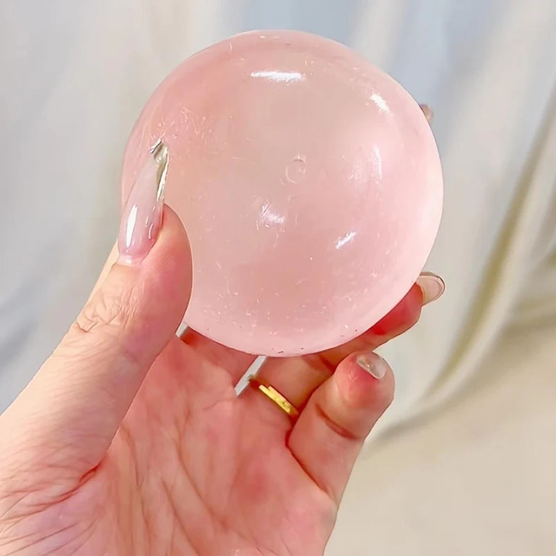 Blue Maltose Squishy Toy Cute Mochi Anti Stress Fidget Toy Soft Simulated Bule Transparent Ball Quick-rebound Decompression Toy