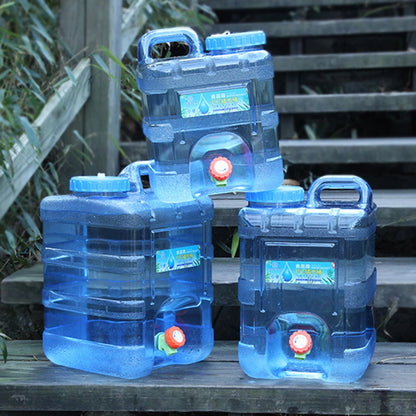 7.5/10/15L Water Carrier Tank Portable Water Storage Tanks Food Grade Large-Capacity with Faucet for Picnic Hiking